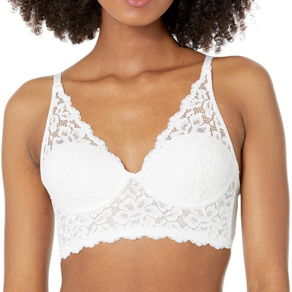 Maidenform Longline Wireless Convertible Lace Bralette 34D - Picture 1 of 5
